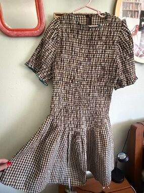 Après Studio Biscuit Plaid Picnic Dress